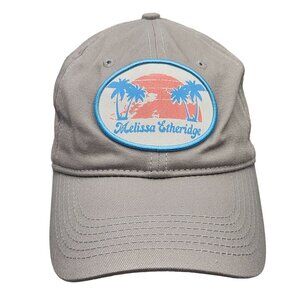 Melissa Etheridge Cruise Gray Cotton Baseball Hat With Tropical Patch Underbill